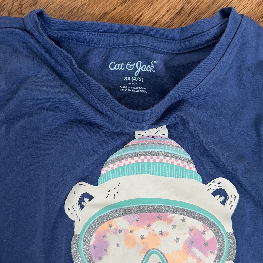 Cat & Jack xs crew neck sweatshirt and long sleeve top - Picture 3 of 3